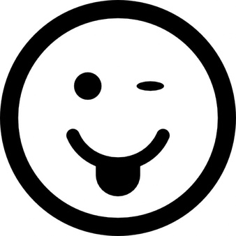 Winking emoticon face Icons | Free Download