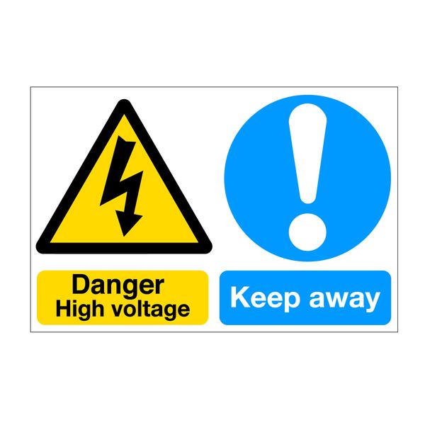 Danger High Voltage - Keep Away Sign – Barrow Signs