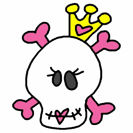 Girl Skull Clipart