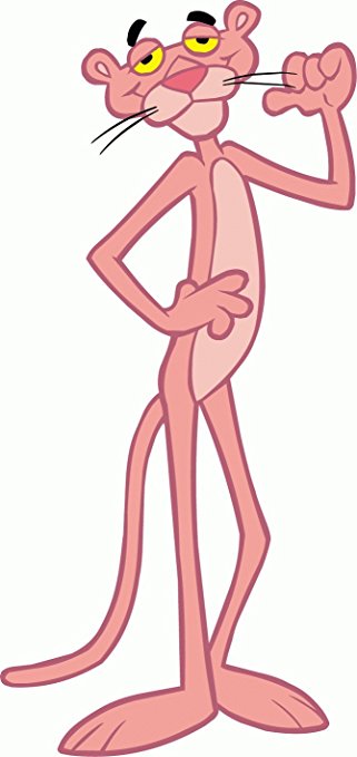 Amazon.com: Pink Panther Cartoon Bumper Sticker Decal 3"x 6": Home ...