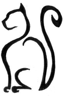 Cat outline, I love and Guest rooms