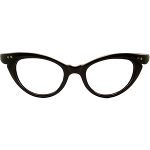 Cat Eye Glasses Vintage Eyewear Black - Polyvore