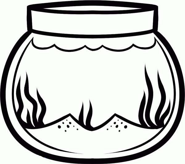 Fish Bowl Coloring Sheet | Free Download Clip Art | Free Clip Art ...