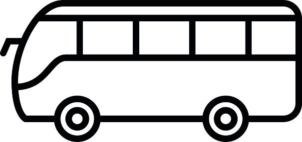 Silhouette Of A School Bus Outline Clip Art, Vector Images ...