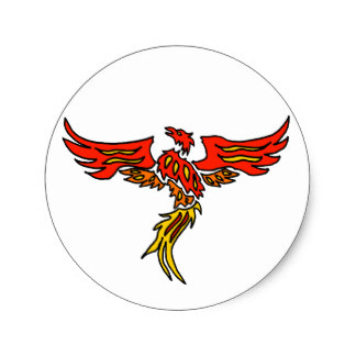 Phoenix Rising Stickers | Zazzle
