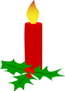 Christmas Candle Clipart