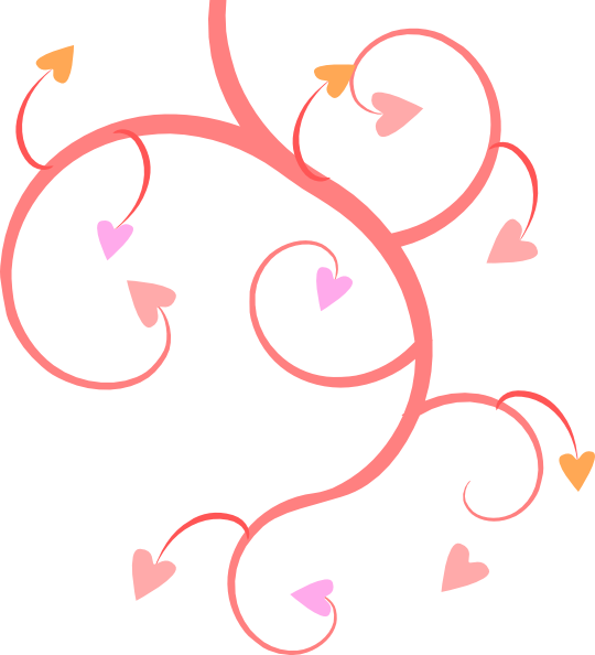 Clipart wedding hearts