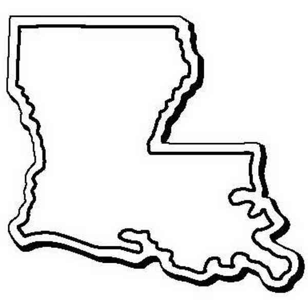 Best Photos of Louisiana State Shape - Louisiana Outline ...