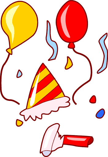 Party Streamers Clipart