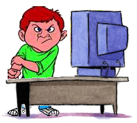 Cyber bully clipart