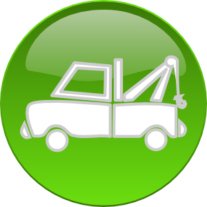 Tow Truck Button Clip Art - vector clip art online ...