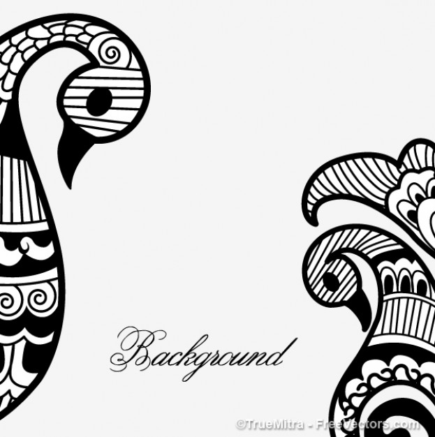 Henna Mehandi vector background Vector | Free Download