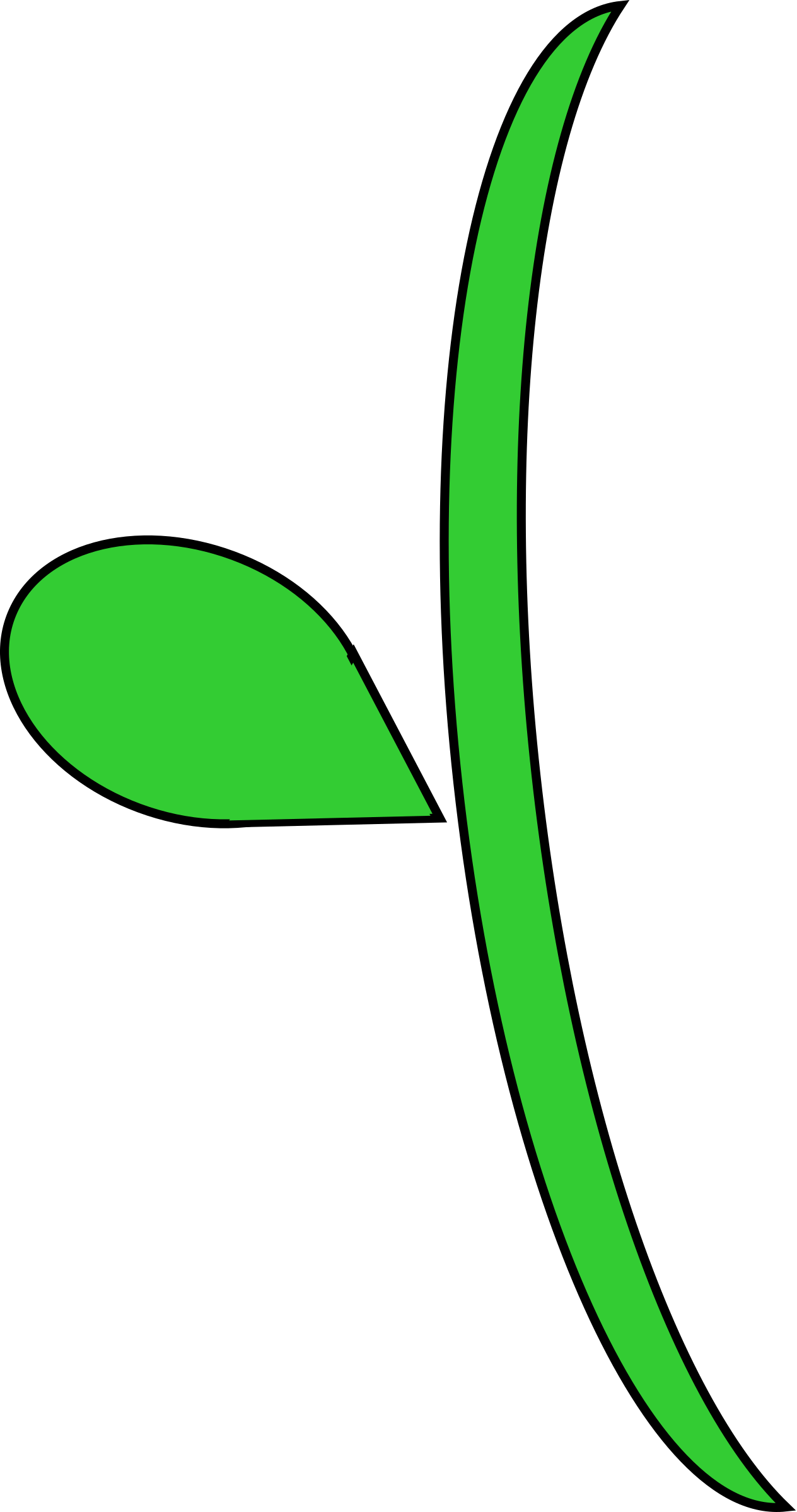 Flower stem clipart