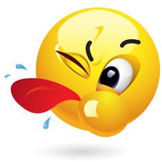 Clipart smiley face with tongue out