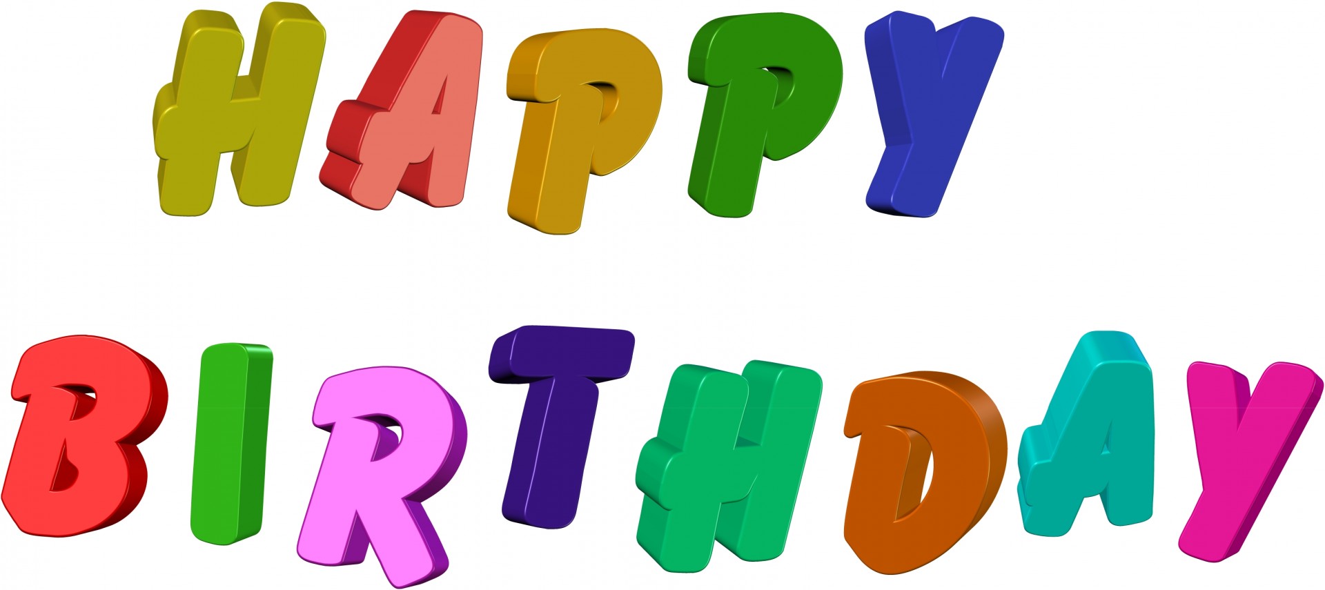 Happy Birthday Text Clipart Free Stock Photo - Public Domain Pictures