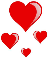 Valentines day hearts clip art
