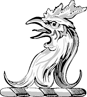 Free Heraldry Clipart - Heraldic clipart rooster_crest4