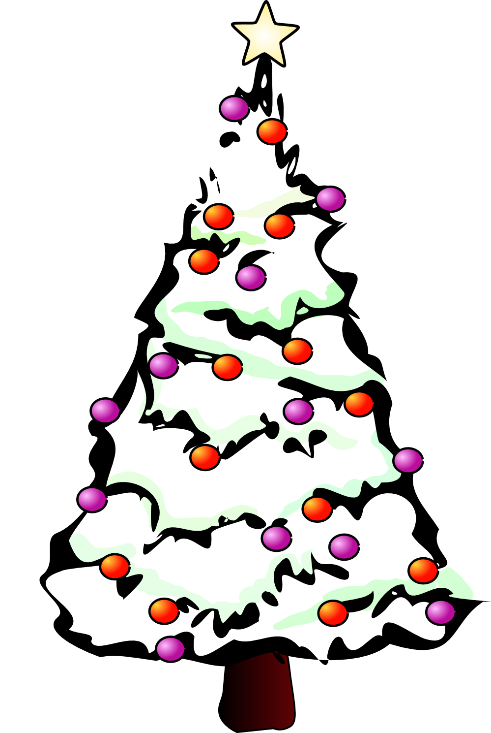 Christmas Tree Line Drawing