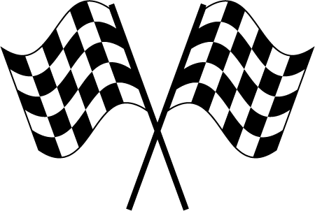 Crossed flags clip art