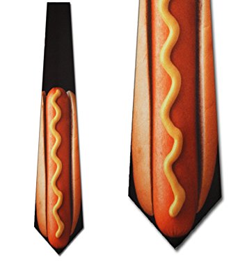 Hot Dog Tie Mens NeckTie Footlong by Ralph Marlin at Amazon Men's ...