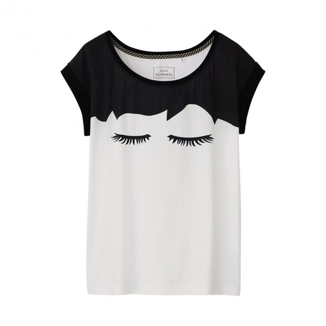 Uniqlo x Lulu Guinness Graphic Short Sleeve T-Shirt - Eyelash (