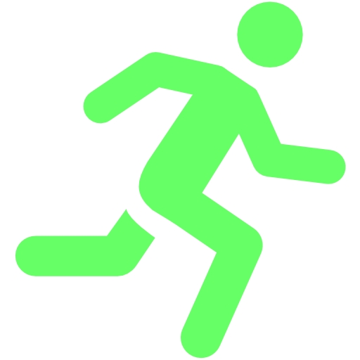 Wasabi green running man icon - Free wasabi green man icons