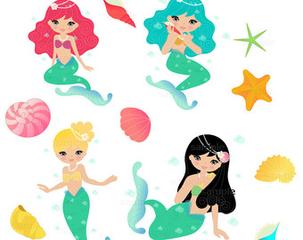 mermaid clip