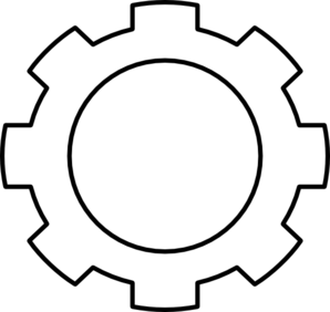 Light Black Gear clip art - vector clip art online, royalty free ...