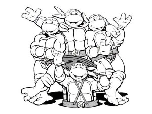 Donatello is Trying His New Skate Booster Coloring Page: Donatello ...