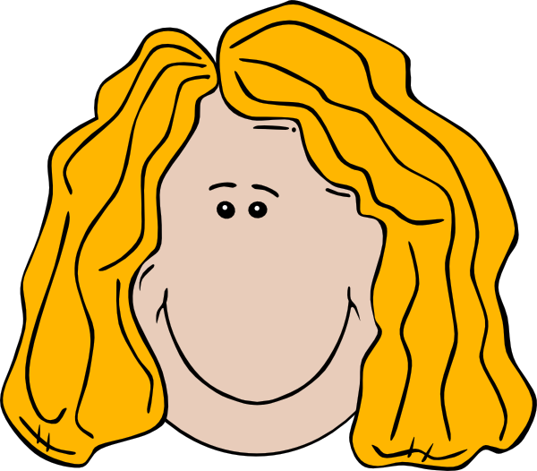 Lady Face Cartoon Clip Art - vector clip art online ...