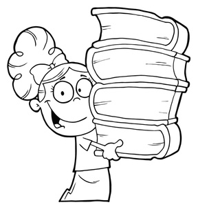 School Clip Art Black And White
