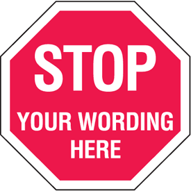 Semi-Custom Security & Stop Signs - Stop Sign Graphic