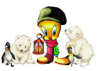 Tweety Bird North Pole Penguins Polar Bears Cute Snow Snowstorm ...