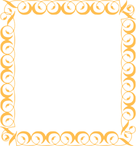 Gold Border clip art - vector clip art online, royalty free ...
