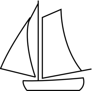 Sailing Boat White clip art - vector clip art online, royalty free ...