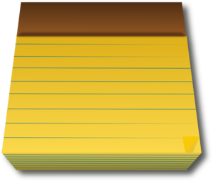 Notepad Clipart