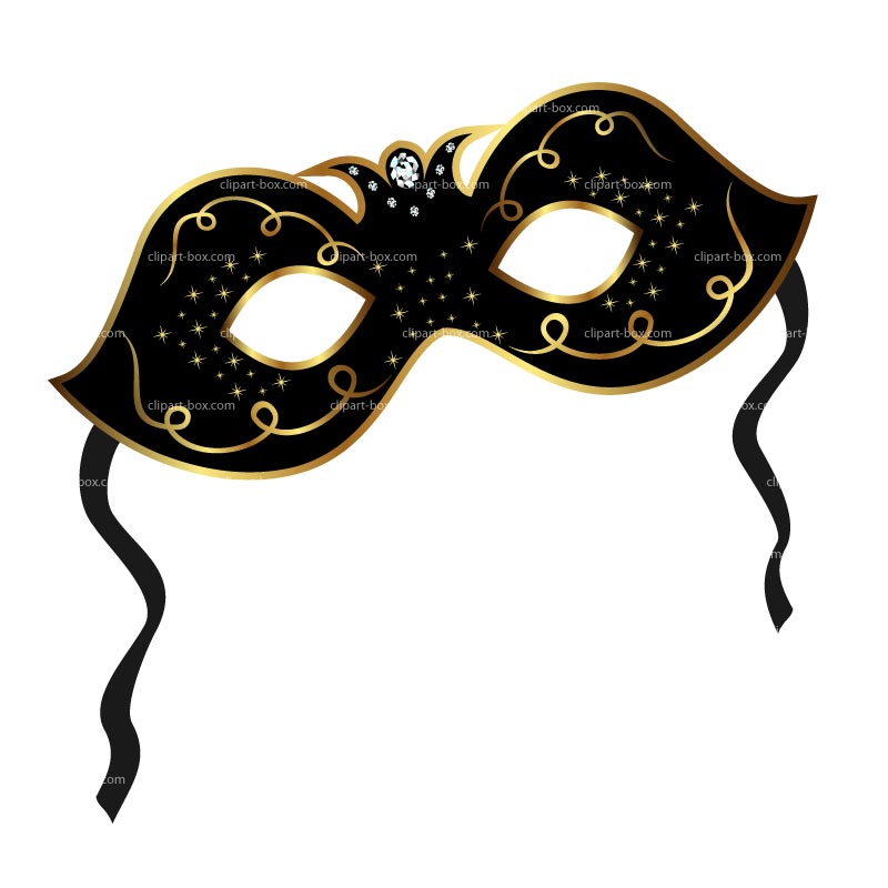 Masquerade masks clipart