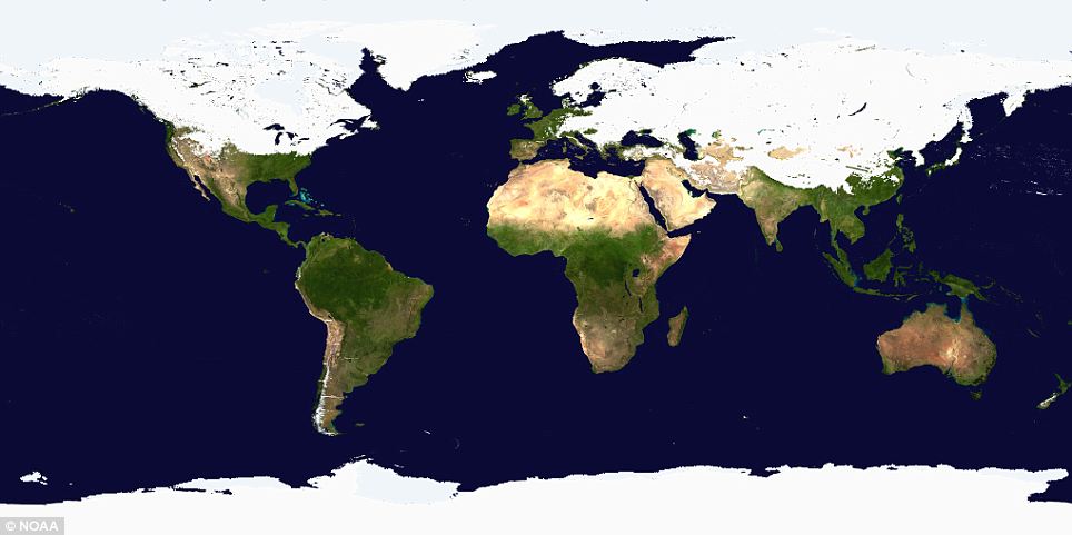 Winter storm: Map shows most of Northern Hemisphere covered in ...
