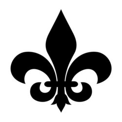 Fleur-de-lis symbol stock photo