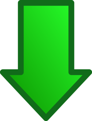 Arrow Down Downwards - vector Clip Art