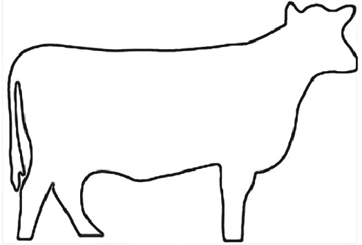 Outline Of A Cow | Free Download Clip Art | Free Clip Art | on ...
