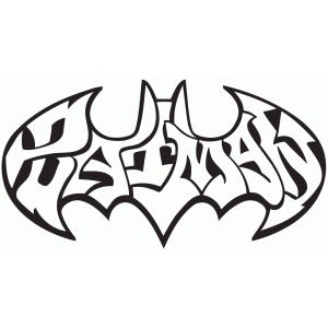 Silhouette Design Store - View Design #94586: graffiti batman