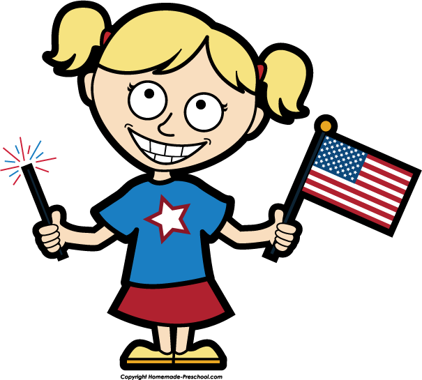 Free American Flags Clipart