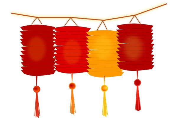 Chinese New Year Lanterns Clipart