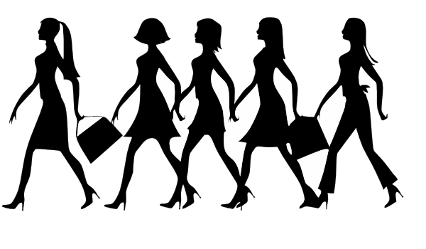 Clip Art People Shopping For Shoes Clipart