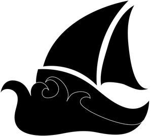 Sailboat silhouette clip art