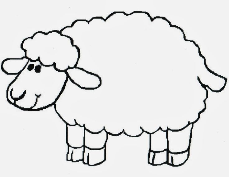 Best Photos of Sheep Print Out - Lamb Pattern to Cut Out and Paste ...
