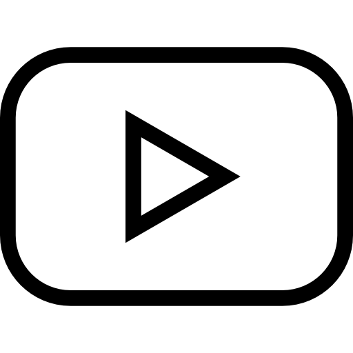 outline, button, play, Outlined, video, buttons, symbol, Social ...