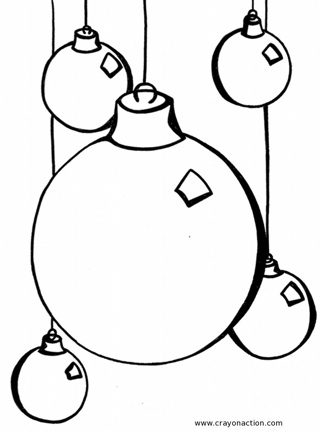 Christmas Coloring Pages Lights - CartoonRocks.com