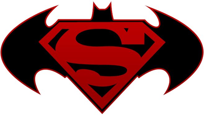 Batman vs superman clipart